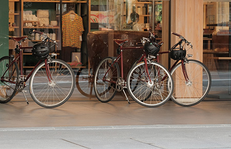 ロードバイクのお店の写真